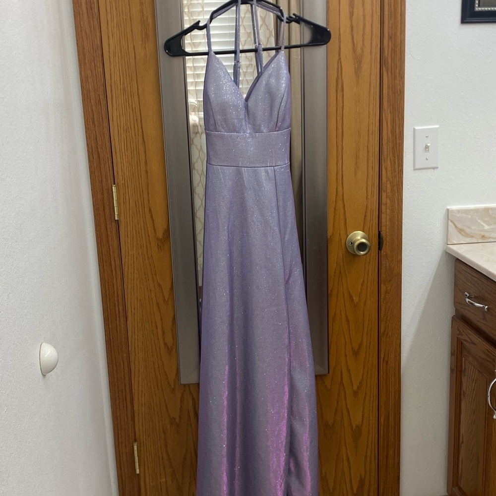 Elegant Iridescent Evening Gown